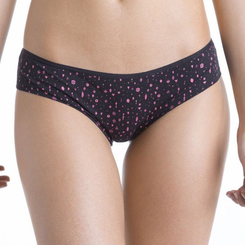 Shorty Femme ASS4 Noir et Rose