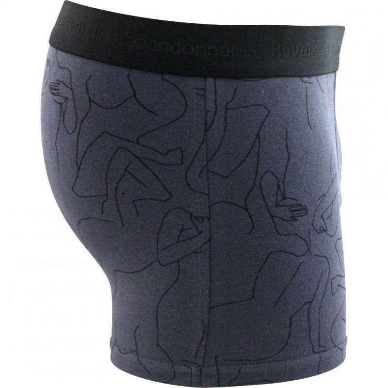 Boxer Homme CLASSE X Noir et Anthracite