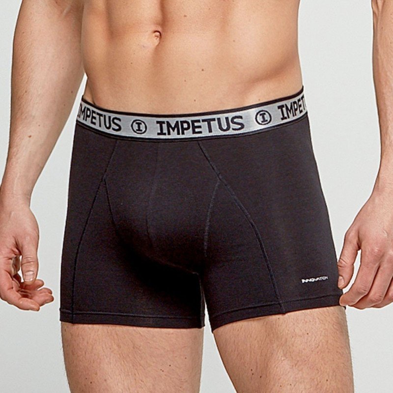 IMPETUS Boxer Homme Coton Viscose INNOVATION Noir