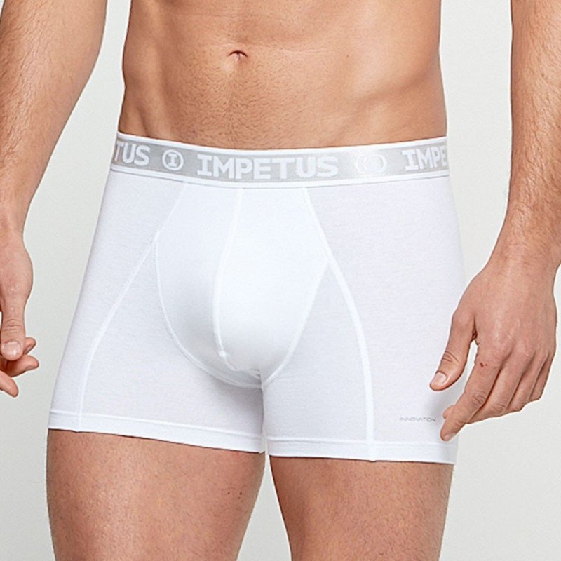 IMPETUS Boxer Homme Coton Viscose INNOVATION Blanc