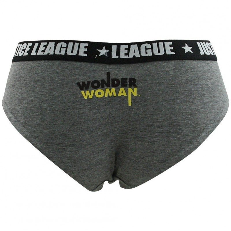 DC COMICS Shorty Fille BCASS3 Gris JUSTICE LEAGUE