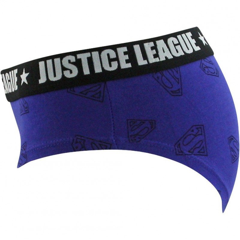 DC COMICS Shorty Fille BCASS2 Bleu Allover JUSTICE LEAGUE