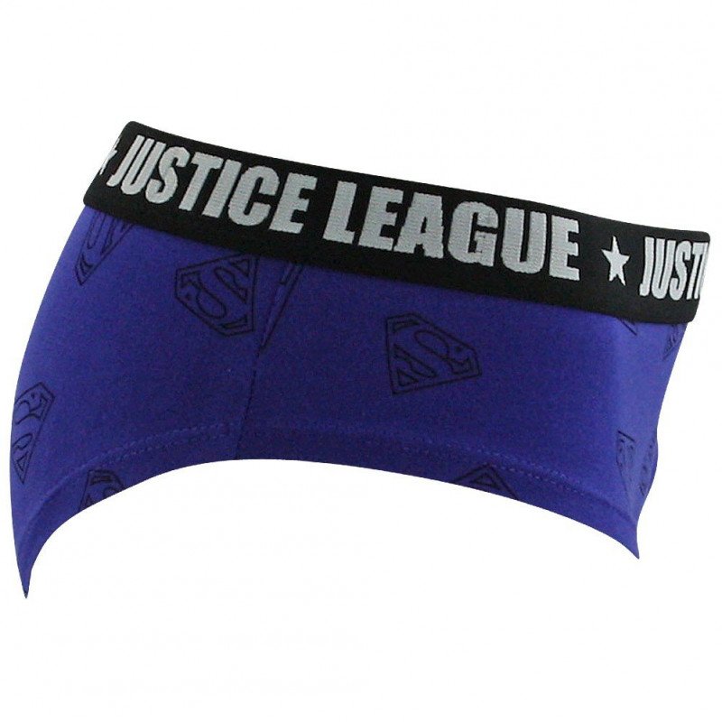 DC COMICS Shorty Fille BCASS2 Bleu Allover JUSTICE LEAGUE