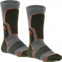 HEAD Lot de 2 paires de Chaussettes Mixte Microcoton HIKING CREW Gris Kaki