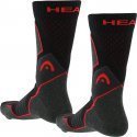 LOT DE 2 Chaussettes Chaussettes Mixte HIKING CREW Noir et Rouge