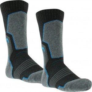 HEAD Lot de 2 paires de Chaussettes Mixte Microcoton HIKING CREW Gris Bleu