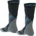 LOT DE 2 Chaussettes Chaussettes Mixte HIKING CREW Gris et Bleu