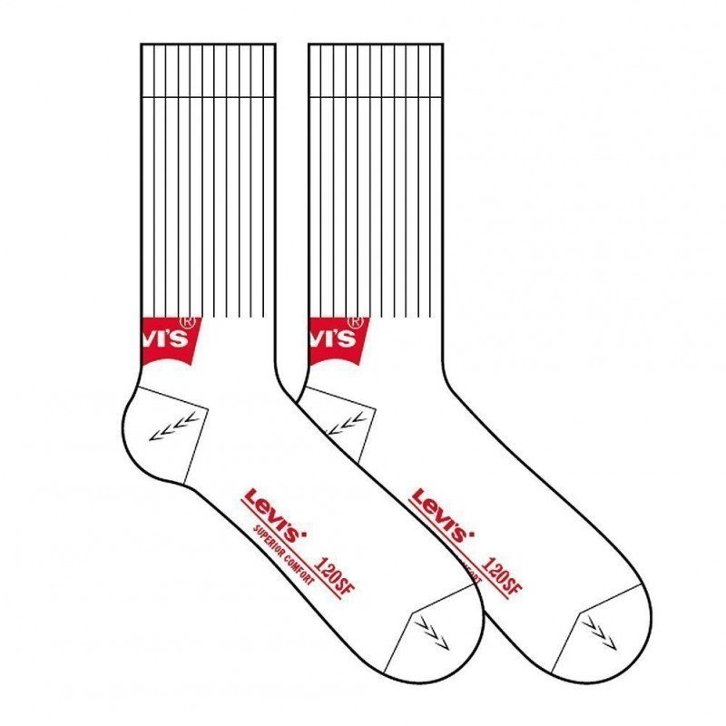 LOT DE 2 Chaussettes Chaussettes Homme BATWING Blanc et Rouge