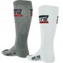 LOT DE 2 Chaussettes Chaussettes Homme OLYMP Gris et Blanc