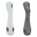 LOT DE 2 Chaussettes Chaussettes Homme OLYMP Gris et Blanc