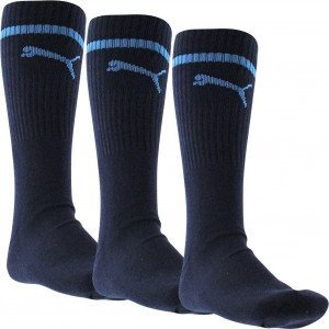 PUMA 3 paires Chaussettes DUO SPORT Marine OLYMPIQUE DE MARSEILLE