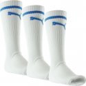 PUMA Lot de 3 paires de Chaussettes Mixte Microcoton DUO SPORT Blanc OLYMPIQUE DE MARSEILLE