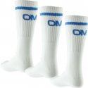 PUMA Lot de 3 paires de Chaussettes Mixte Microcoton DUO SPORT Blanc OLYMPIQUE DE MARSEILLE