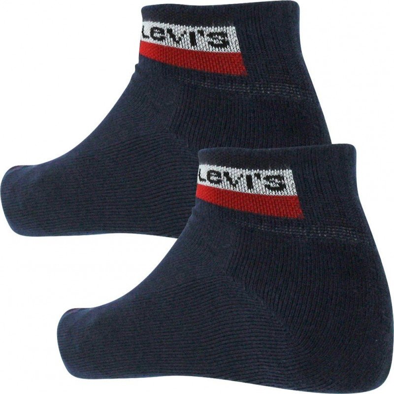 LEVI'S Lot de 2 paires de Socquettes Mixte Coton OLYMP Marine