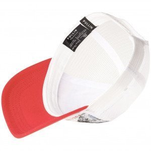 PULL IN Casquette Homme Microcoton BOUNDARY Blanc Rouge