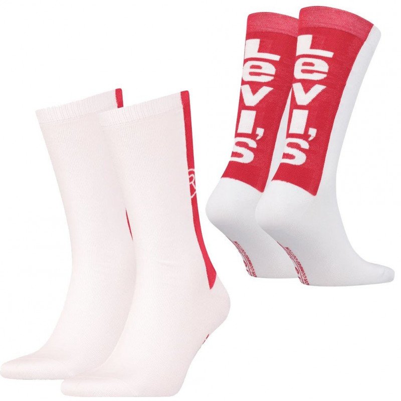 LOT DE 2 Chaussettes Chaussettes Homme TAB Blanc et Rouge