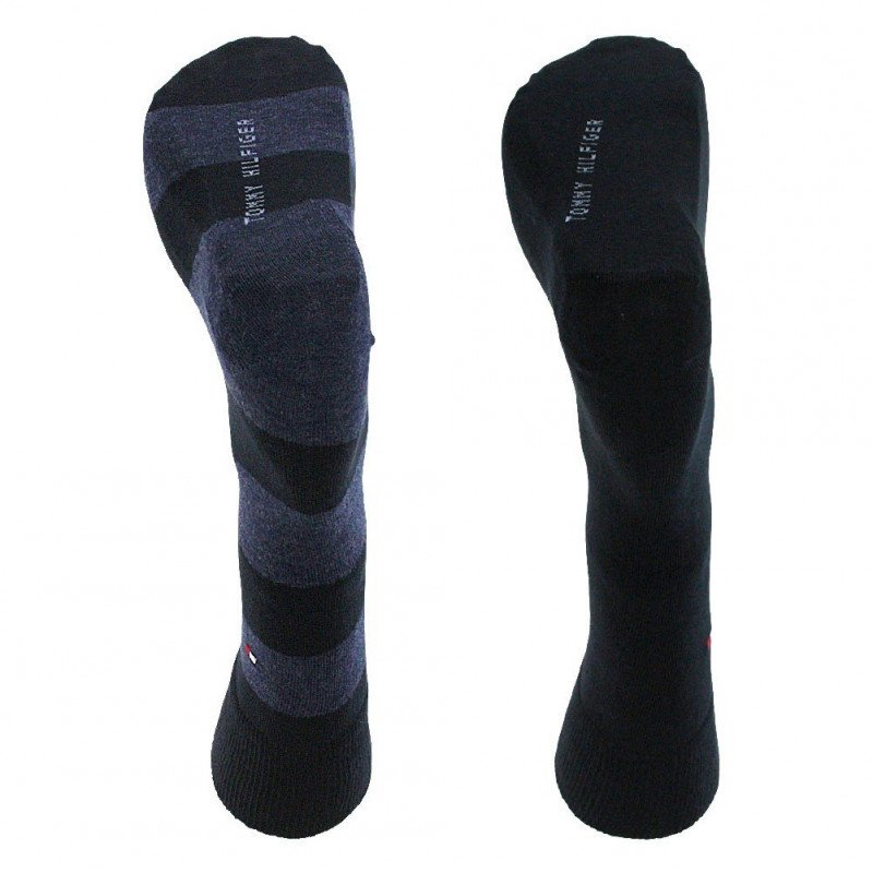 LOT DE 2 Chaussettes Chaussettes Homme RUGBY Noir et Marine