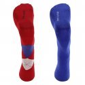 TOMMY HILFIGER Lot de 2 paires de Chaussettes Homme Coton CHECK Bleu Rouge