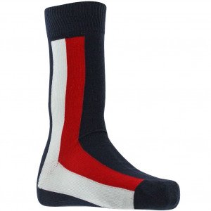 TOMMY HILFIGER Chaussettes Homme Coton GLOBAL Bleu Blanc Rouge