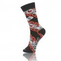 Chaussettes Garçon CHAINE Noir et Orange