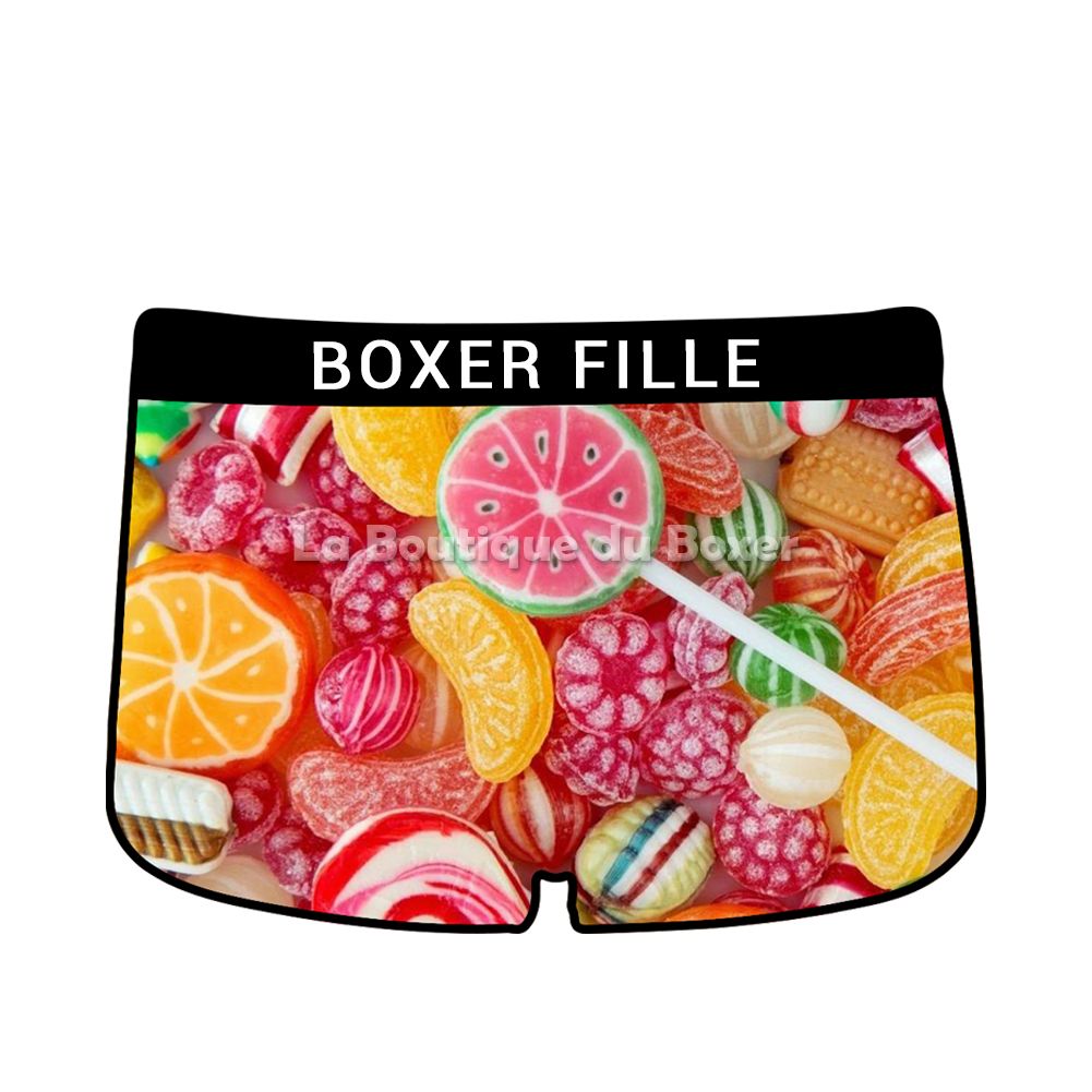 HERITAGE Boxer fille Microfibre 100% PERSONNALISABLE Fabriqué en France