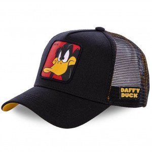 LOONEY TUNES Casquette Homme Microcoton DAF1 Noir Rouge CAPSLAB