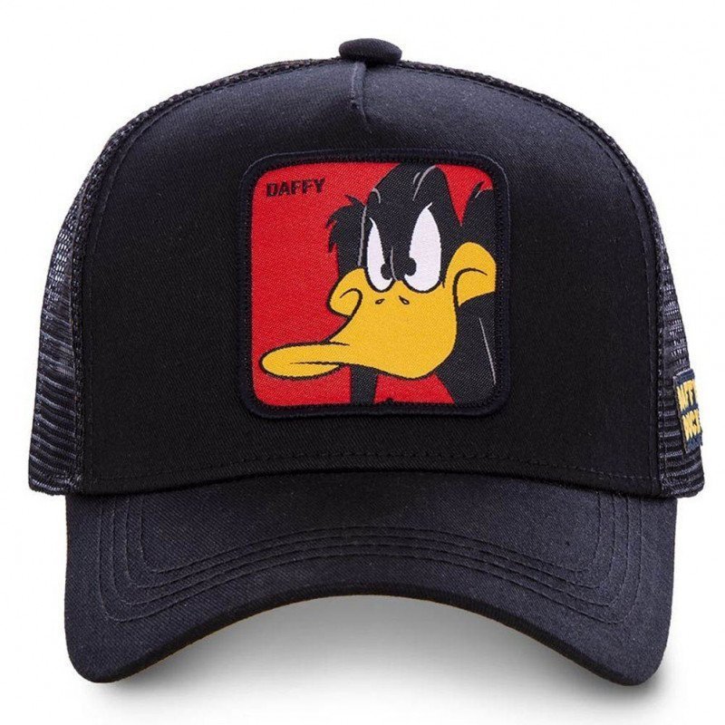 LOONEY TUNES Casquette Homme Microcoton DAF1 Noir Rouge CAPSLAB