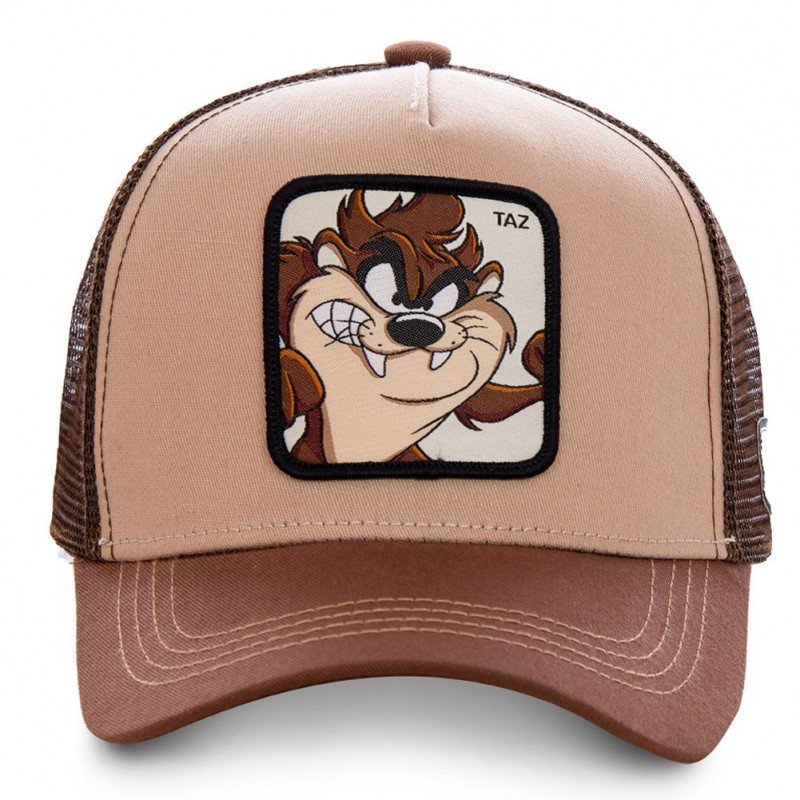 LOONEY TUNES Casquette Homme Microcoton TAZ2 Marron Beige CAPSLAB