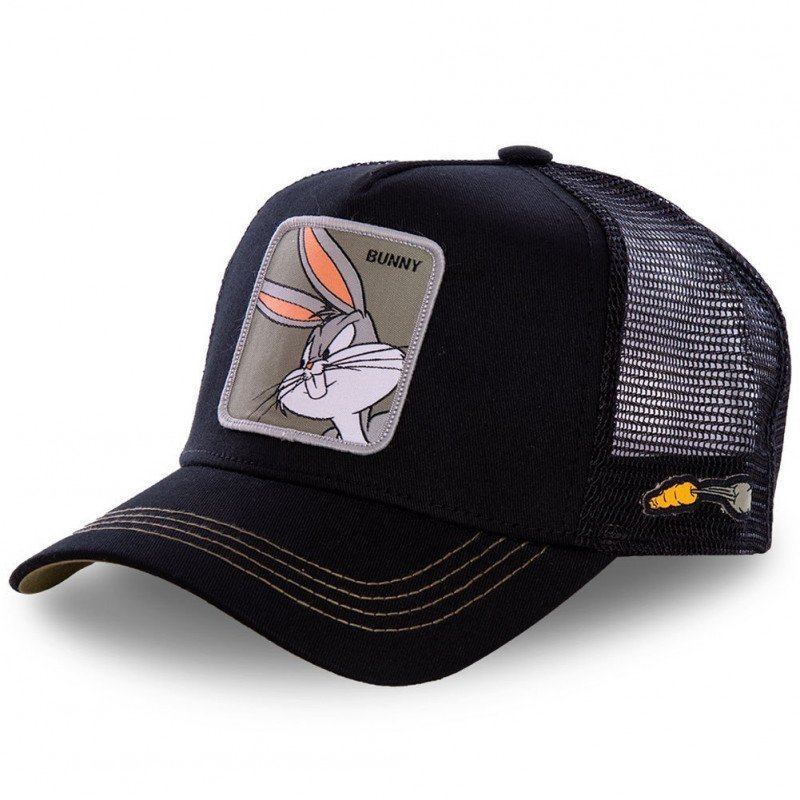 LOONEY TUNES Casquette Homme Microcoton BUN1 Noir Kaki CAPSLAB