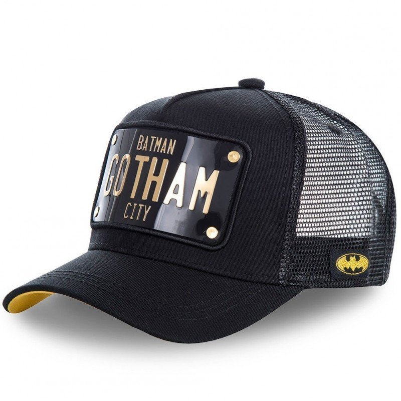 DC COMICS Casquette Homme Microcoton BATP1 Noir Or CAPSLAB