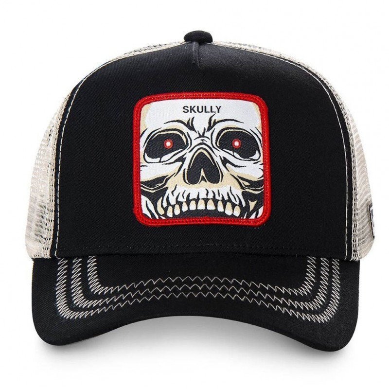 Casquette Homme SKULLY Noir et Beige