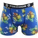 POKEMON Boxer Garçon Microfibre ALL Bleu