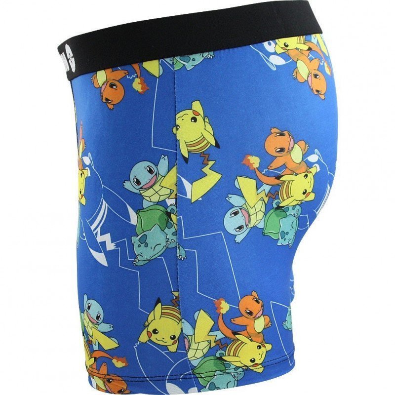 POKEMON Boxer Garçon Microfibre ALL Bleu