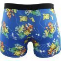 POKEMON Boxer Garçon Microfibre ALL Bleu