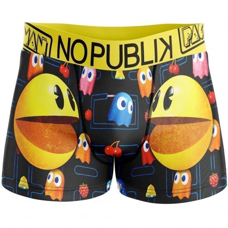 Boxer Garçon FACES Noir et Jaune