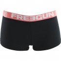 FREEGUN Boxer Fille Coton SHOCASSA Noir Corail