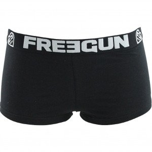 FREEGUN Boxer Fille Coton SHOCASSA Noir Blanc
