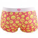 FREEGUN Boxer Fille Microfibre EMO9 Rose Jaune