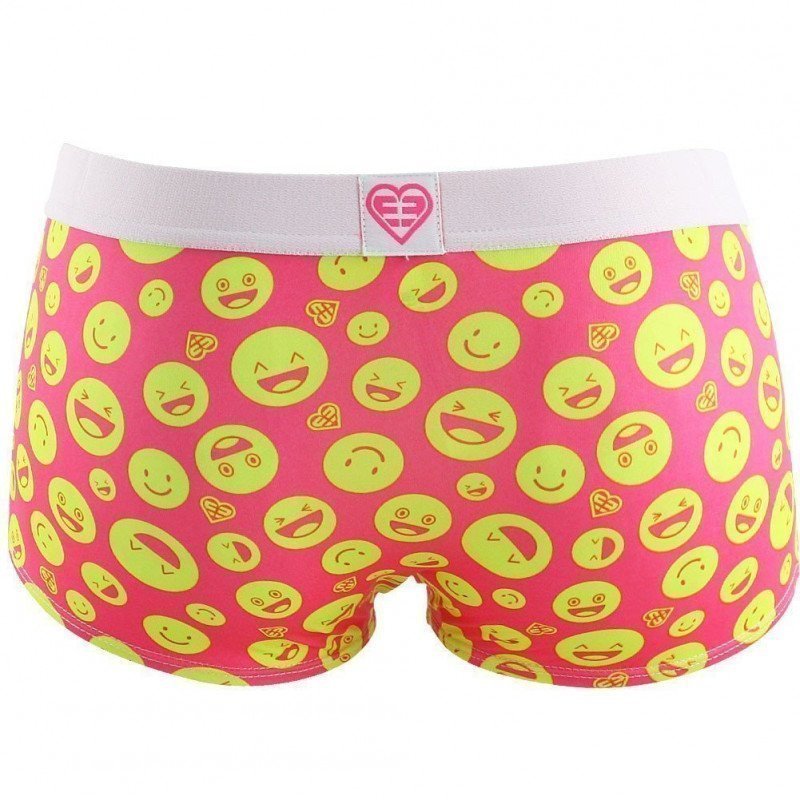 Boxer Fille EMO9 Rose et Jaune