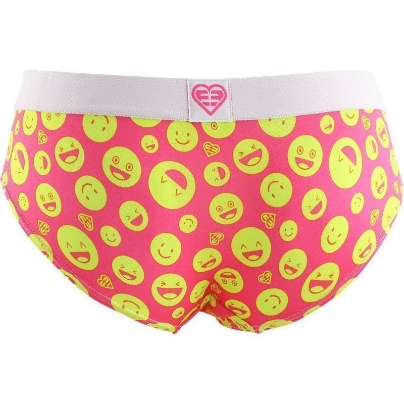 FREEGUN Shorty Femme Microfibre EMO9 Rose Jaune