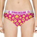 FREEGUN Shorty Femme Microfibre EMO9 Rose Jaune