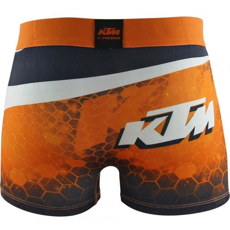 Boxer Homme NID Orange et Blanc