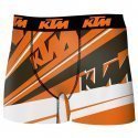 KTM Boxer Homme Microfibre LIGNES Orange Noir