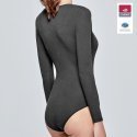 IMPETUS Body Manches longues Col V Femme Coton Viscose INNOVATION Noir