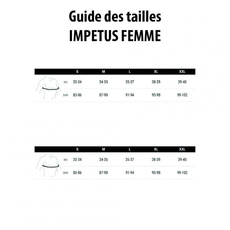 IMPETUS T-shirt Col V Femme Coton Viscose INNOVATION Noir