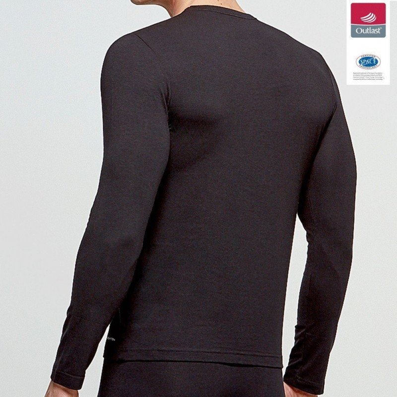 T-shirt manches longues Homme INNOVATION Noir et Uni