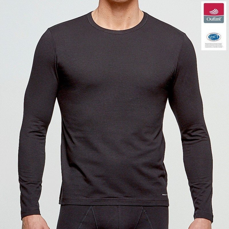 T-shirt manches longues Homme INNOVATION Noir et Uni