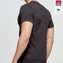 T-shirt manches courtes col en V Homme INNOVATION Noir et Uni