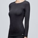 T-shirt manches longues Femme THERMO Noir et Uni
