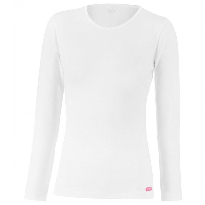 T-shirt manches longues Femme THERMO Blanc et Uni